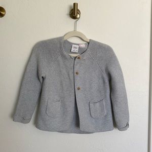Toddler girls knit sweater cardigan